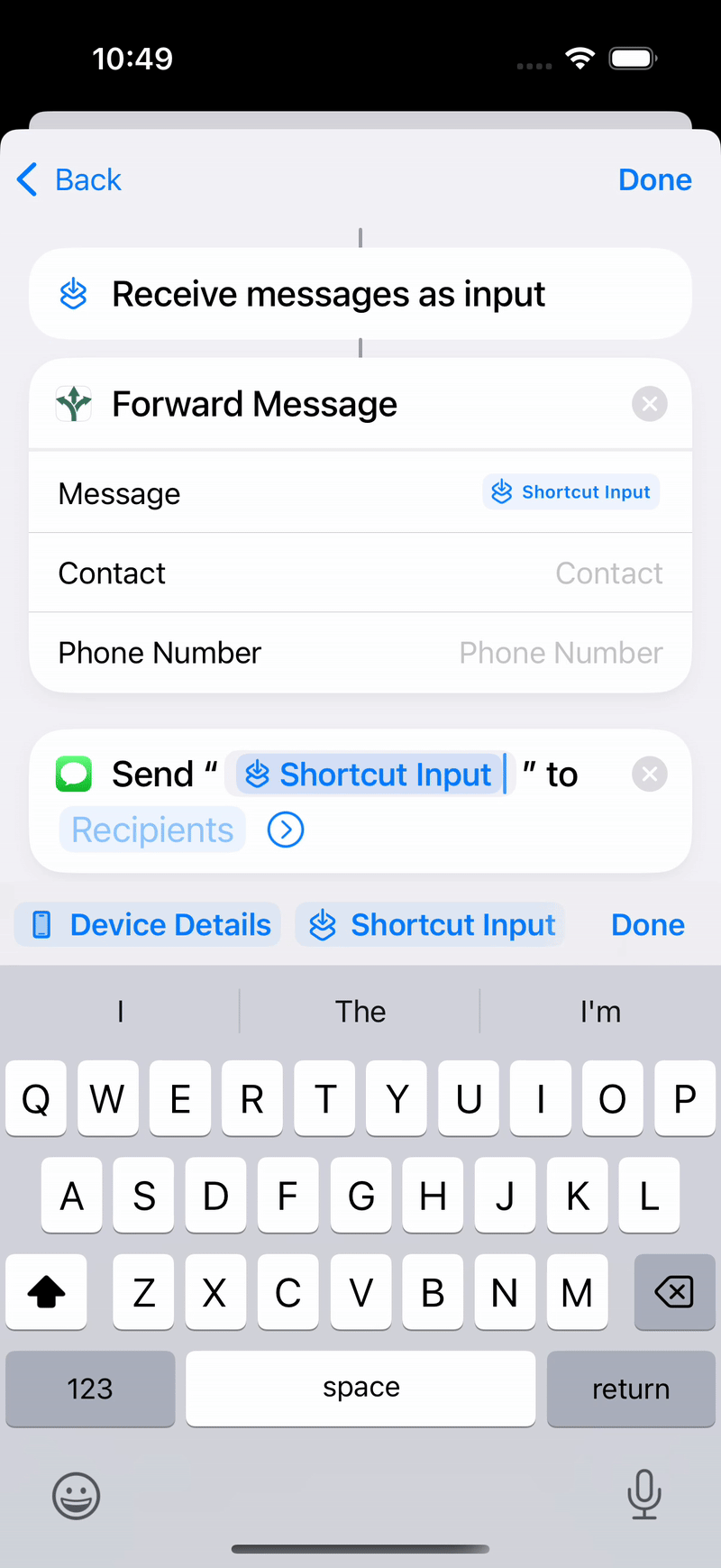 Populate Phone number field