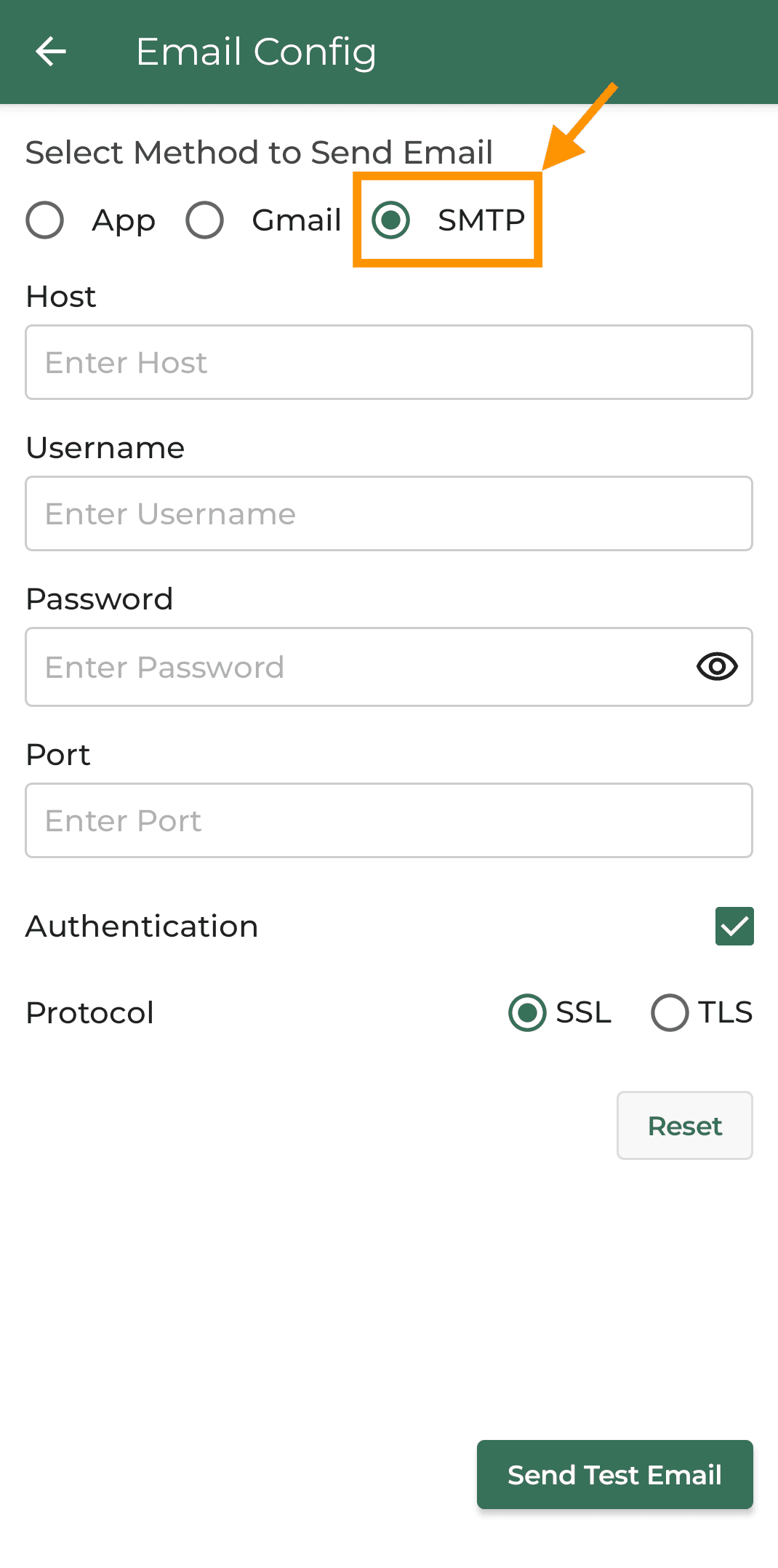 Forward with your SMTP account